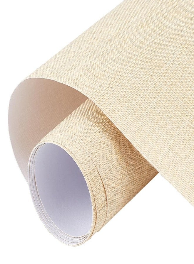BENECREAT 47.25x15.75 Inch Wheat Book Binding Cloth, Bookcover Fabric Surface with Paper Backed Linen Upholstery Fabric for Book Binding Scrapbooking DIY Crafts Scrapbooking - Image 3