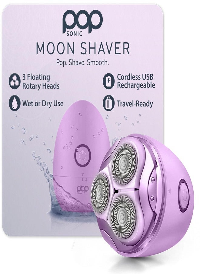 pop sonic Moon Shaver By Pop Sonic | The Face & Body Shaver Experience Smooth Silky Skin (Lavender) - Image 1