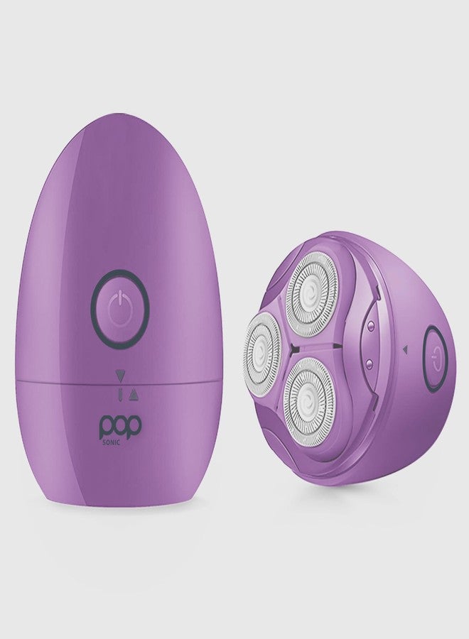 pop sonic Moon Shaver By Pop Sonic | The Face & Body Shaver Experience Smooth Silky Skin (Lavender) - Image 2
