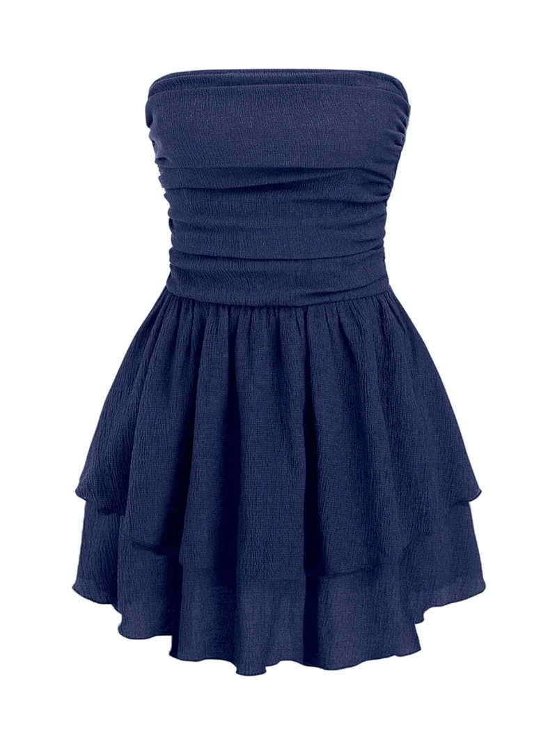 هيكاب Strapless Ruffle Mini Dress