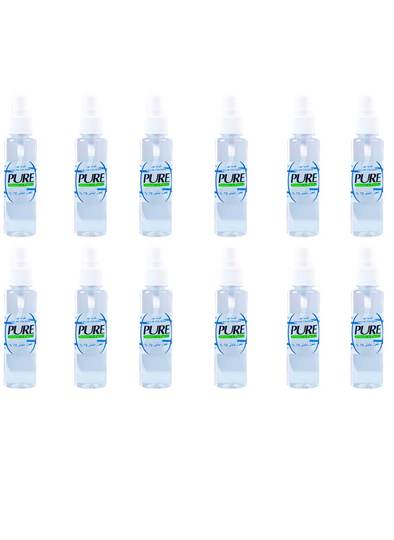 PURE - Pure Ethyl Alcohol Spray 70 ml 12pc - Image 1