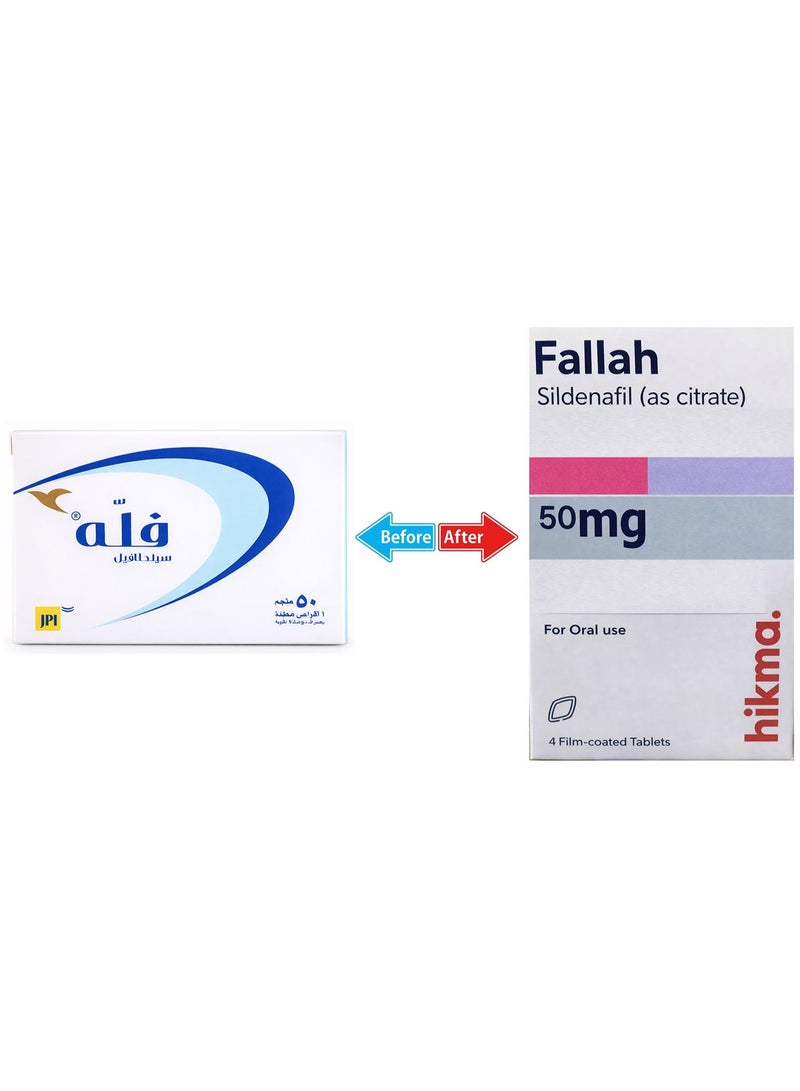 JPI Fallah 50 Mg 4 Tablets - Image 1