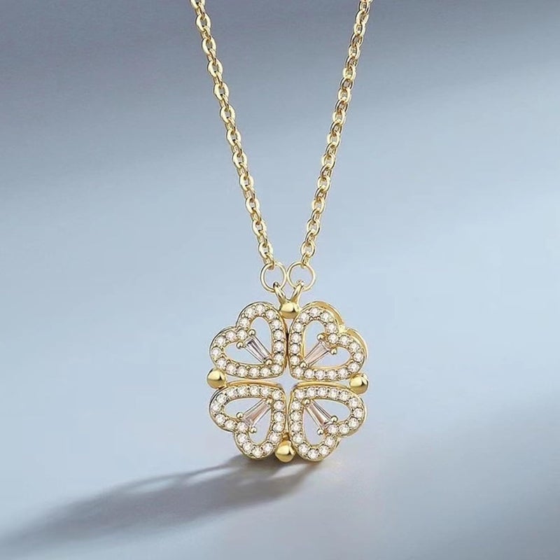 MONOZO pendant necklace chain for women girls Love anti tarnish stainless steel 18k gold plated stylish Neck Chain | Modern Design | Birthday Anniversary gift Valentine Accessories - Image 3