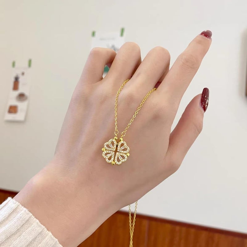 MONOZO pendant necklace chain for women girls Love anti tarnish stainless steel 18k gold plated stylish Neck Chain | Modern Design | Birthday Anniversary gift Valentine Accessories - Image 5
