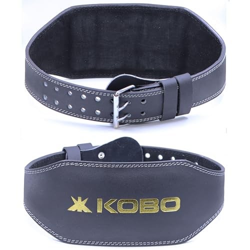 Kobo WTB-07 Leather Weight Lifting Belt, X-Large (Black) - Image 1