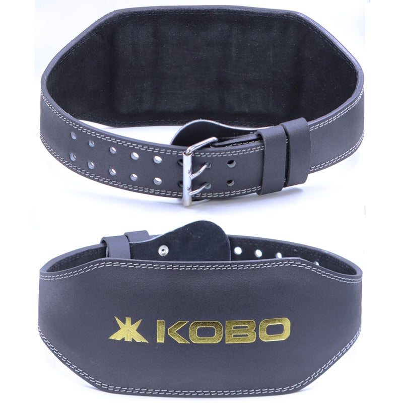 Kobo WTB-07 Leather Weight Lifting Belt, X-Large (Black) - Image 5
