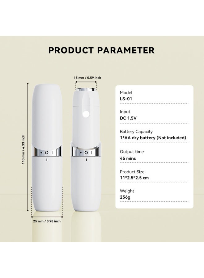 Western Mountains New Women's Facial Shaver Lipstick Electric Eyebrow Trimmer Portable Facial Shaver (white) - Image 5