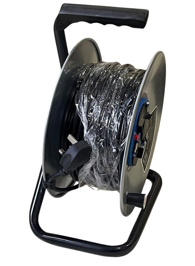 40M Cable reel Power Strip Extension Cord, 3-way Bs sockets (40M Extension Cable, Rust-Proof, Ergonomic Handle - Image 2