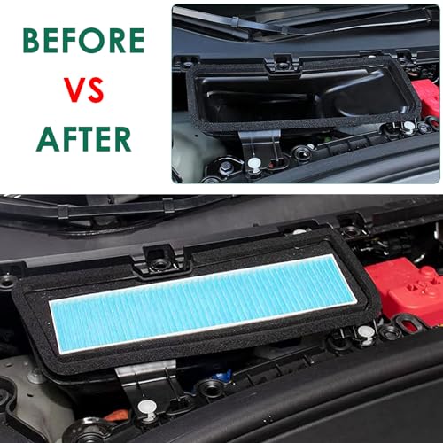 TSTESE Air Filter HEPA Replacement Accessories Compatible with Tesla Model 3 2025 2024 2023 2022 2021 Cabin Filter Kit Intake Protector Adapter Exterior HEPA Intake Filter Interior Protection - Image 3