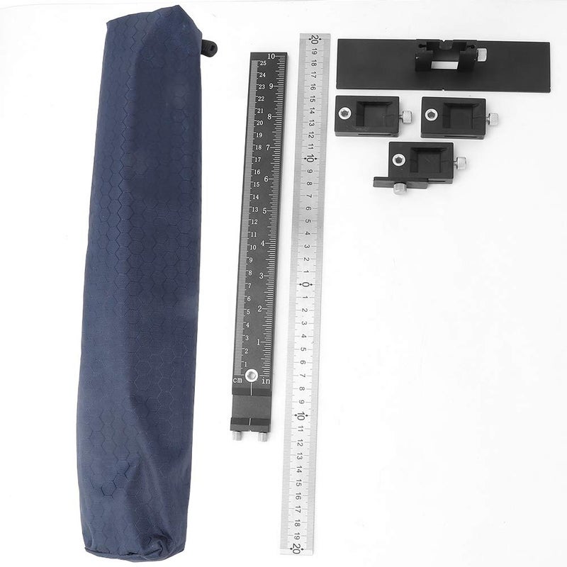 Woodworking Dowel Jig Cabinet Drawer Door Hole Drilling Guide Locator Positioning Ruler - Image 1