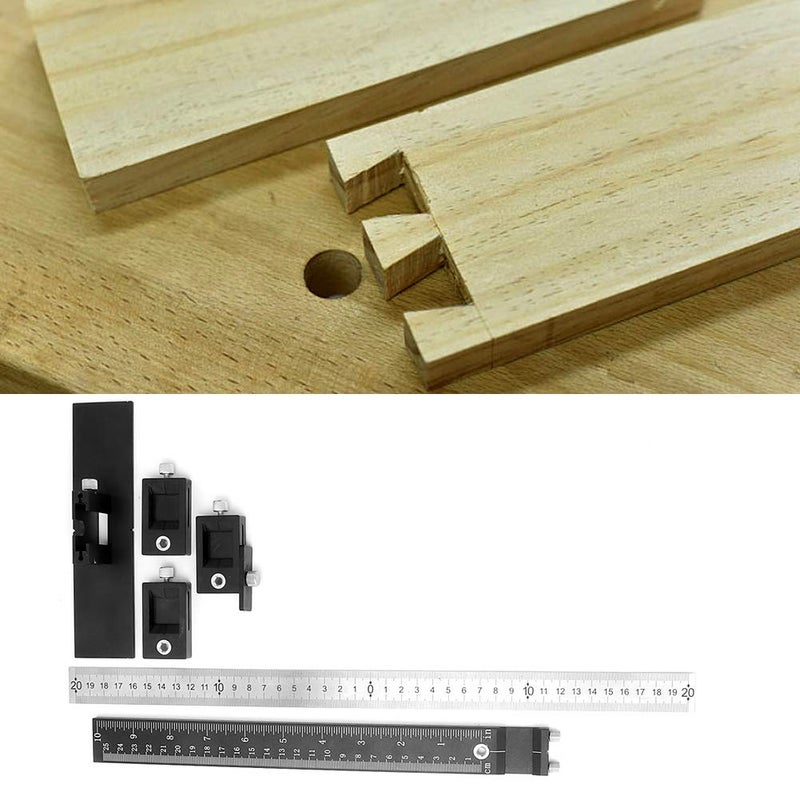 Woodworking Dowel Jig Cabinet Drawer Door Hole Drilling Guide Locator Positioning Ruler - Image 4