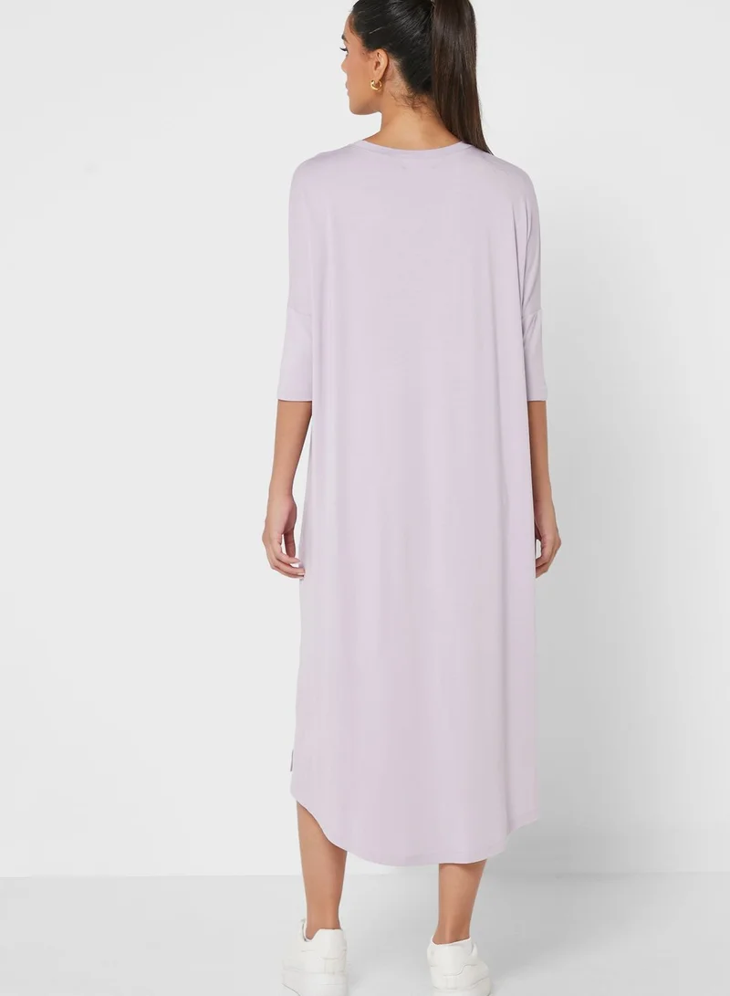 Ginger Basics Oversize Assymetric Midi Dress
