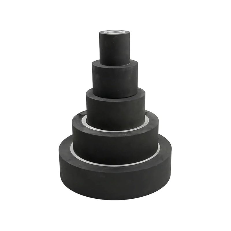 Dia. 50mm - 200mm Smooth Rubber Contact Wheel Belt Grinder Parts(100x50mm,6202 Installed 15) - Image 4