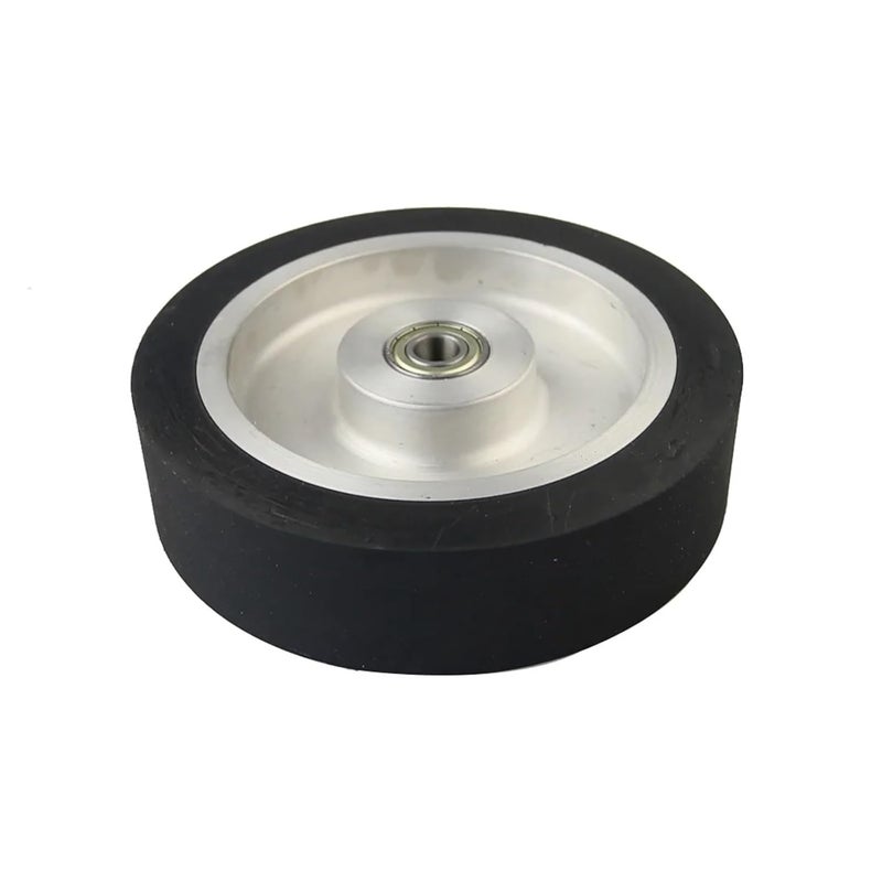 Dia. 50mm - 200mm Smooth Rubber Contact Wheel Belt Grinder Parts(100x50mm,6202 Installed 15) - Image 5