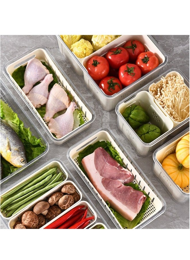 Divided Serving Tray with Lid and Handle Portable Snack Platters Organizer for Candy Veggie Tray Fruit Tray Fruits Nuts Snacks Great for Party Entertaining Picnic 4 Compartments