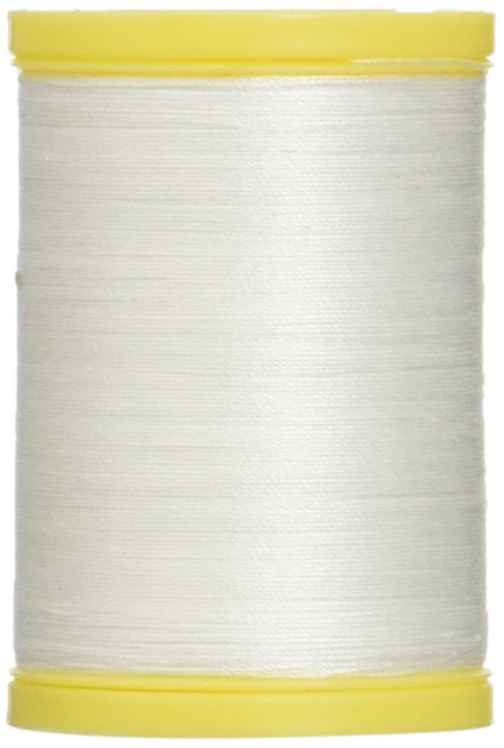 خيوط وأزرار كوتس S970-0100 خيوط قطنية للاستخدام العام، 225 ياردة، أبيض