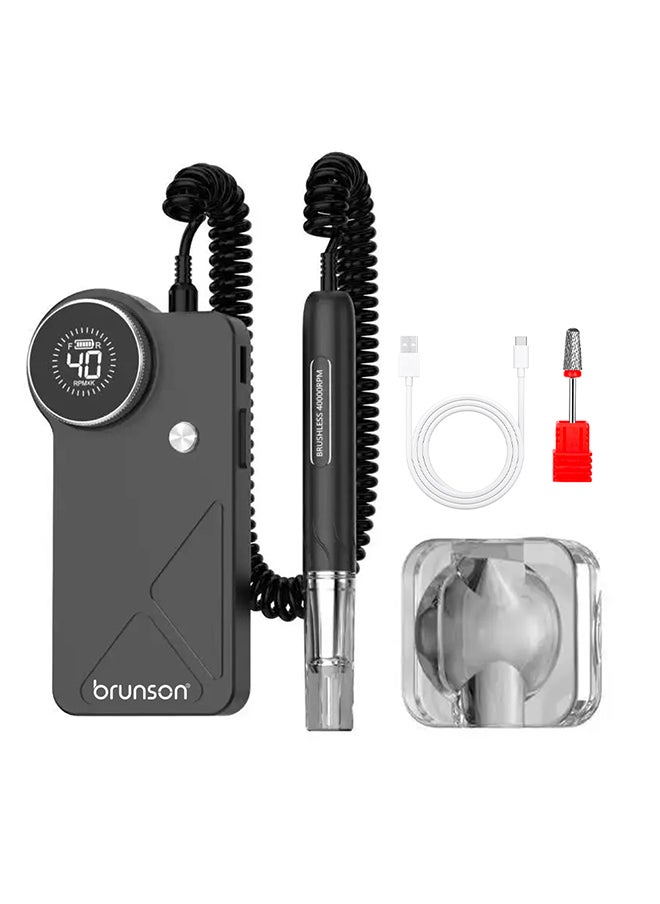brunson Professional Nail Drill Machine 902 Brushles 40000Rpm Bnduvb-902  - Image 2
