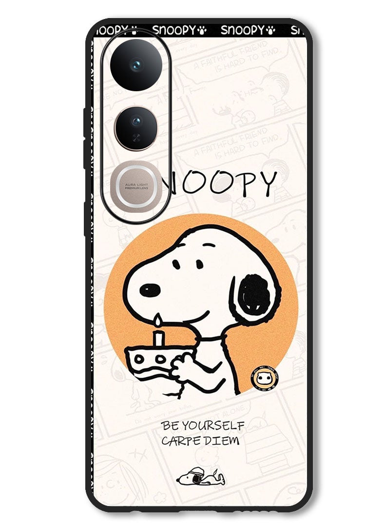 Theodor Case Compatible with Vivo V50 Lite Protection Shockproof Bumper Cover Snoopy - Image 1