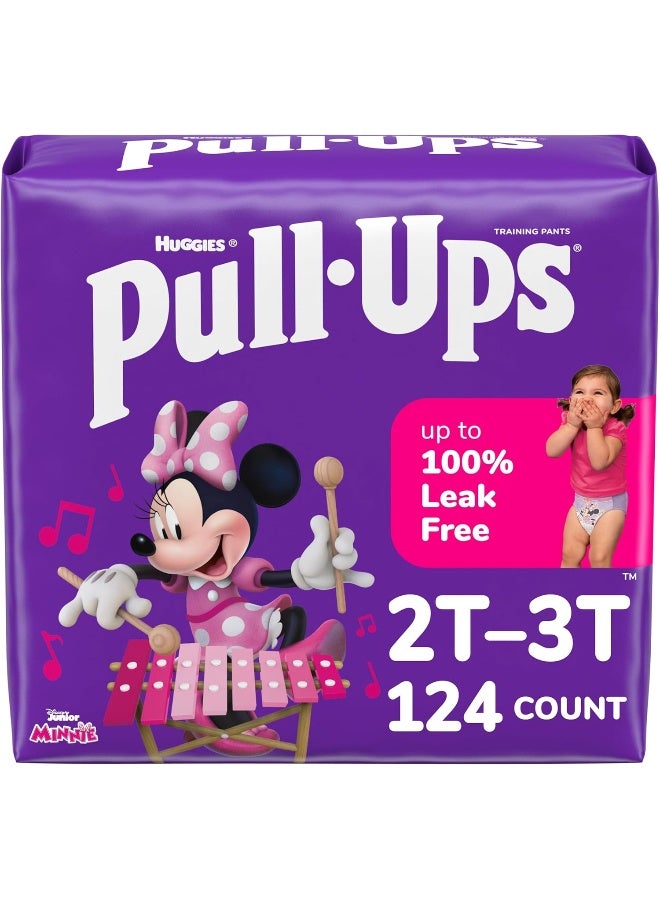 Pull-Ups Girls' Potty Training Pants, 2T-3T (16-34 lbs), 124 Count - Image 1