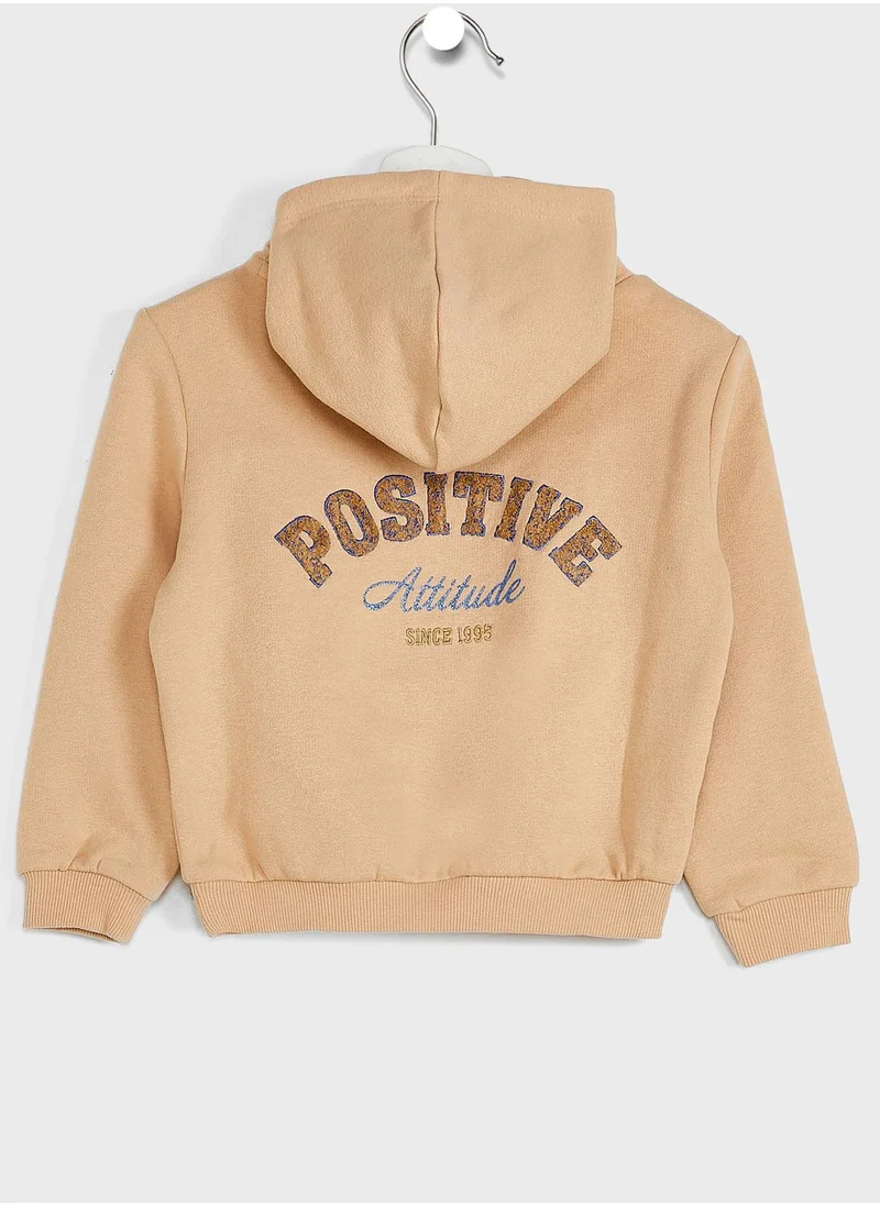 only_kids Kids Positive Slogan Hoodie