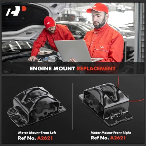 A-Premium 2PCS Front Left and Right Engine Motor Mount Kit Compatible with Chevrolet Tahoe, Express 1500 2500 3500, C1500/C2500/C3500 Suburban, R10 Suburban & GMC Yukon, Savana 1500 2500 3500, C1500 - Image 2