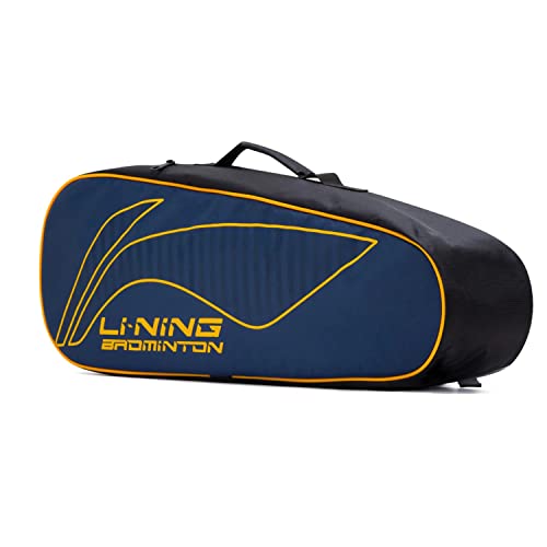 Li-Ning ABDS685 All Star Single Zip Polyester Badminton Kit Bag (Navy , Large) | Dedicated Compartments | Unisex - Men, Boys, Girls, Women - Image 2