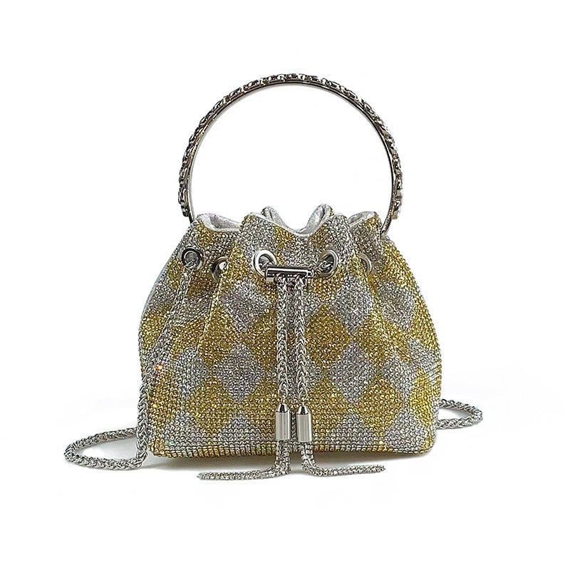 Acrylic Bag Women'S Rhomboid Bucket Bag Diamond Bag Fashion Crosswalker Bag High-End Sense Bag - Image 1