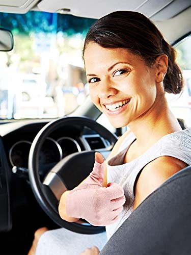 Maxdot Sun Gloves for Women UV Protection Fingerless Non Slip sunscreen Driving Gloves for Summer Outdoor(1 Pair,Pink) - Image 5