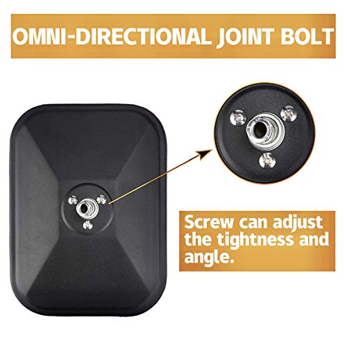 JUSTTOP Mirrors Doors Off, Side View Mirrors Compatible with Jeep Wrangler CJ YJ TJ JK JL & Unlimited，Quicker Install Door Hinge Mirror for Safe Doors Off Driving, Car Exterior Accessories- 2Pack - Image 4