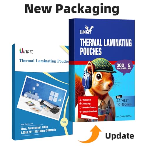Uinkit 300Pack Thermal Laminating Pouches Card Size 4.3x6.3Inches 5Mil Thickness Laminating Sheets for Extra Protection Sealed 4x6 inches Photo Clear Glossy,Lamination Sheets Paper for Laminator - Image 2