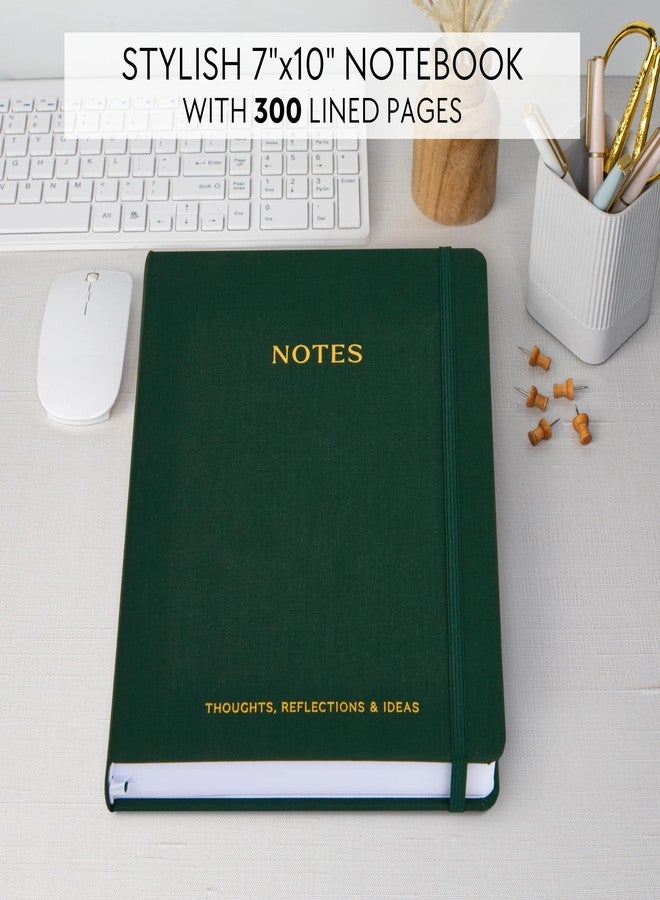 ZICOTO Aesthetic Thick Notebook Journal For Women 7" x 10" - Modern Linen Hardcover Note Book With 300 Lined Pages - Perfect For Writing And Staying Organized at Work or School - Image 2