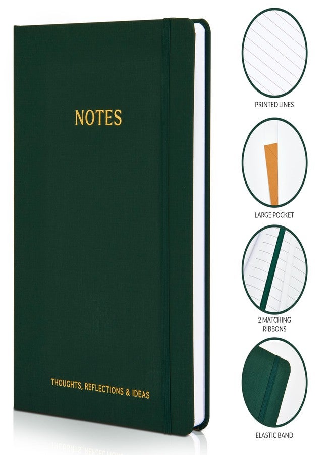ZICOTO Aesthetic Thick Notebook Journal For Women 7" x 10" - Modern Linen Hardcover Note Book With 300 Lined Pages - Perfect For Writing And Staying Organized at Work or School - Image 4