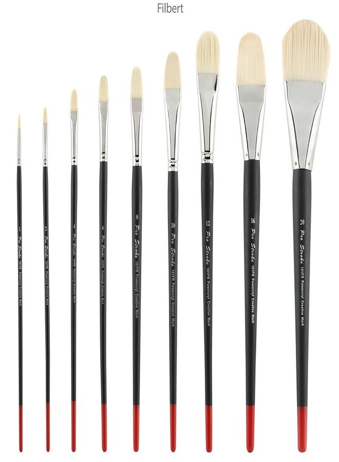 Creative Mark Powercryl Ultimate Acrylic Paint Brushes - Filbert #8, Artist Paint Brushes, 3 Diameters of Synthetic Hair Filament, Fine Control of Heavy Acrylics, Water Soluble Oils, and More - Image 4
