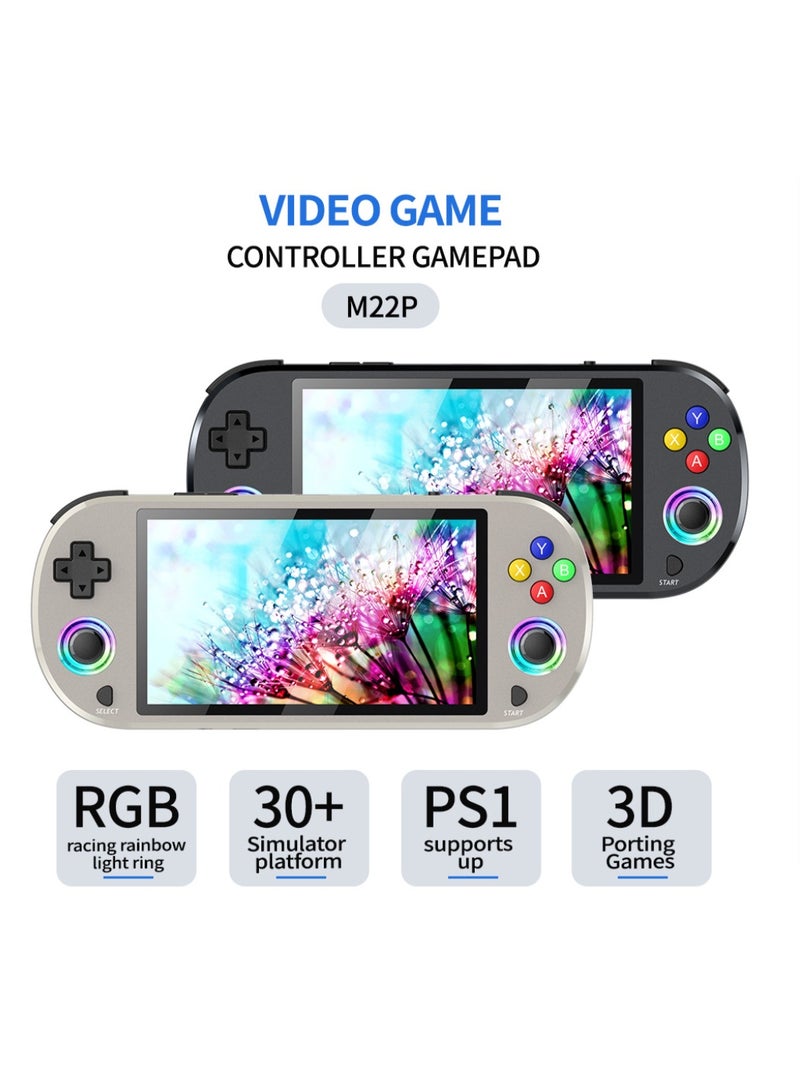 Ainawo M22 Pro Portable Pocket Retro Handheld Video Game Console, 30,000+ Games, 30+ Emulators,  5 Inch IPS Colours RGB Screen, 1920*1080 Display Support LINUX Emelec 128G - Image 2