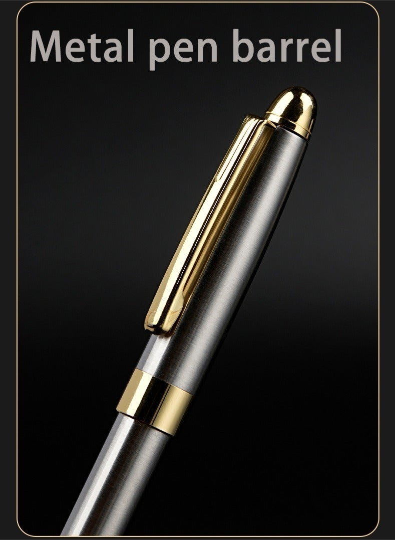 Merrystick Ballpoint Pen Luxury Ballpoint Line Black Refill width 0.5mm Elegant & High Quality Ballpoint Pen Gift for Men & Women Professional Executive,Office(Silver) - Image 5