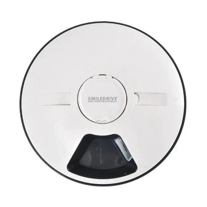 Smiledrive Pet Feeder Automatic Cat Dog Feeding Bowl with 6 Meal Trays for Wet Dry Food Dispenser with Digital LED Display Timer - Image 1