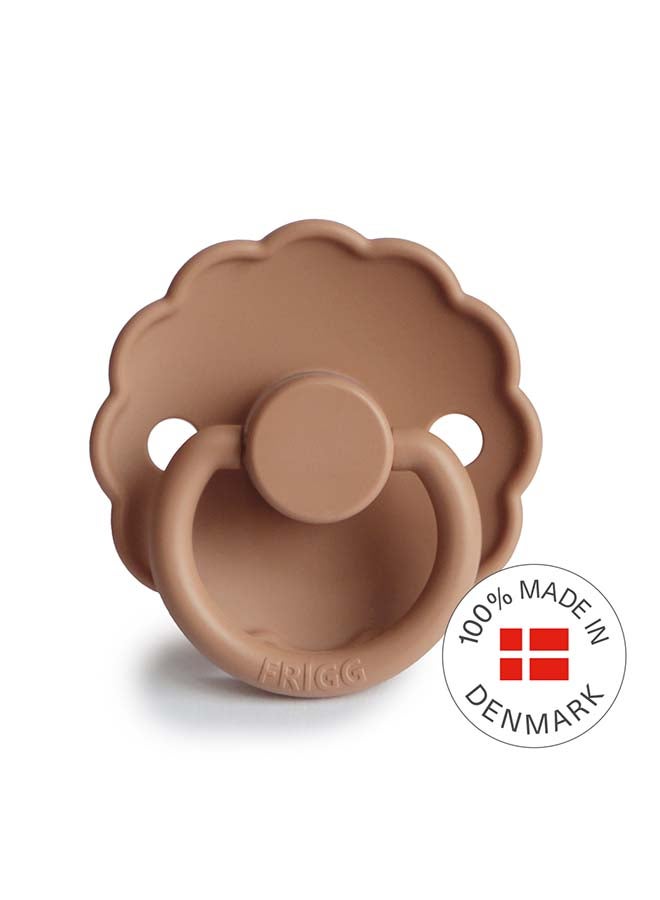 FRIGG Daisy Silicone Baby Pacifier 0-6M 1-Pack Peach Bronze - Size 1 - Image 3