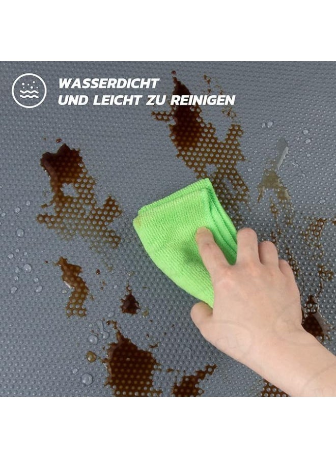 Non-Slip Drawer Liner Roll, Waterproof and Easy Clean, 45 x 150 cm, Grey - Image 3