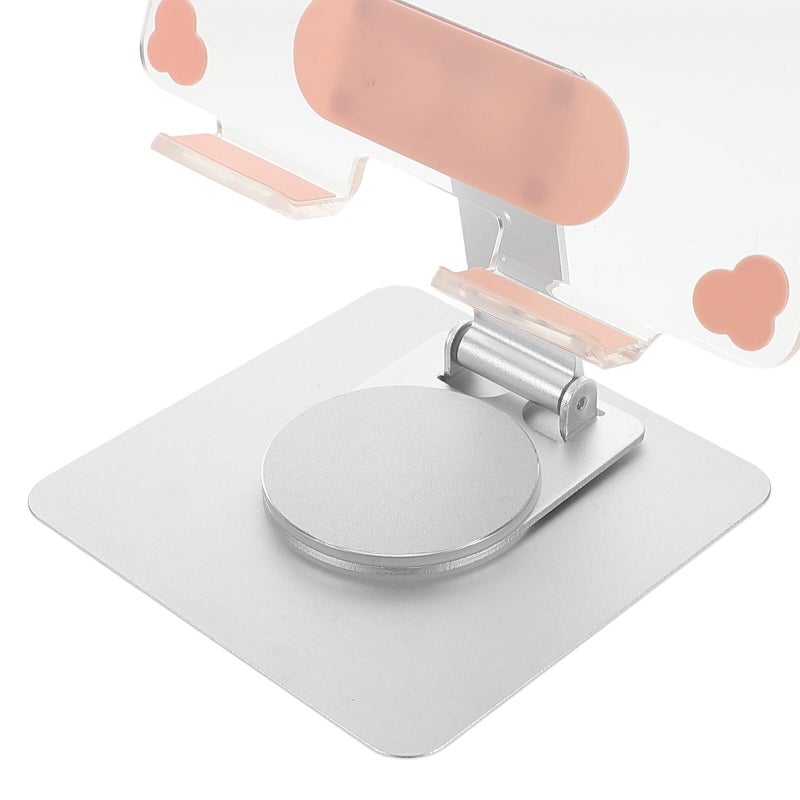 Silver Foldable Adjustable Portable Tablet Stand Holder For Desk Office Travel - Image 4