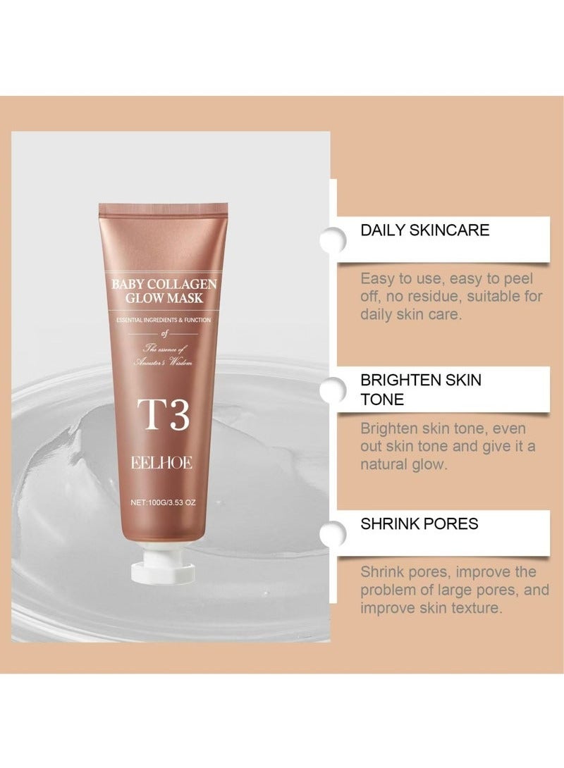 إيلهو قناع الكولاجين ، الكولاجين قناع الوجه مضيئة للأطفال ، تقشير الكولاجين قناع الوجه ، ومكافحة التجاعيد ، ومكافحة الشيخوخة ، شركة المسام ، شركة رفع الجلد مشرق قناع ترطيب - Image 4