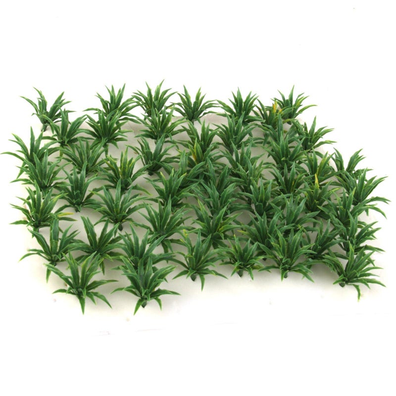 50 Pieces Green Landscape Model Grass For Park Diorama Scenery - Image 5