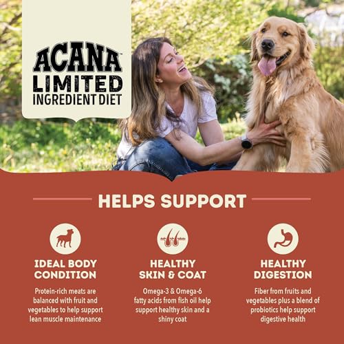 ACANA Singles Limited Ingredient Grain Free High Protein Dry Dog Food Beef & Pumpkin Recipe 4.5lb Bag - Image 3