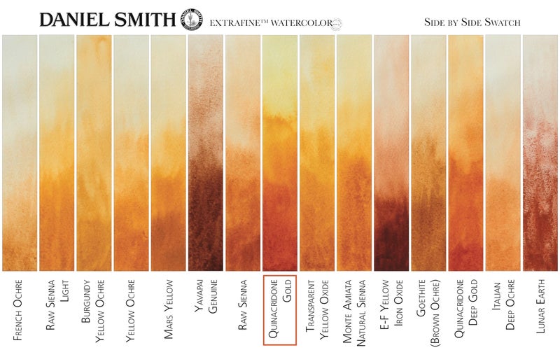 Daniel Smith 284600238 DANIEL SMITH Extra Fine Watercolor 15ml Paint Tube, Quinacridone, Gold - Image 3