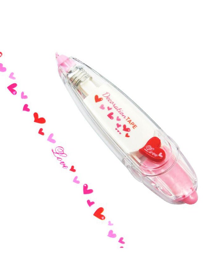 NIBEMINENT Creative Cartoon Push Type Lace Correction Tape White/Clear/Pink