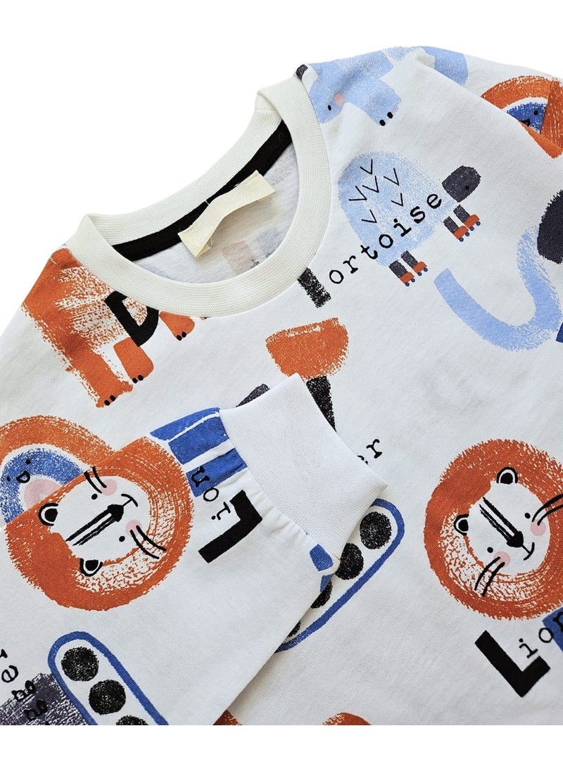 Cute Animal Patterned Cotton Boy Pajama Set – Comfortable and Breathable - pzsku/ZF3018BF1FA4A85CA05BDZ/45/_/1741272508/b22a051c-1f57-4cc2-a305-6da868732575