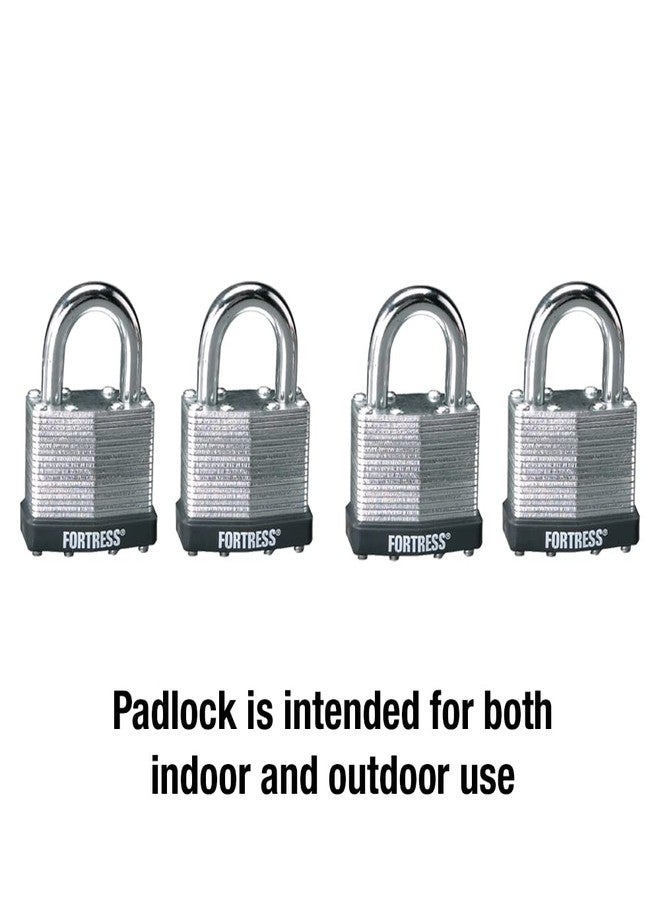Master Lock 1803Q Fortress Outdoor Padlock with Key, 4 Pack Keyed-Alike - Image 2