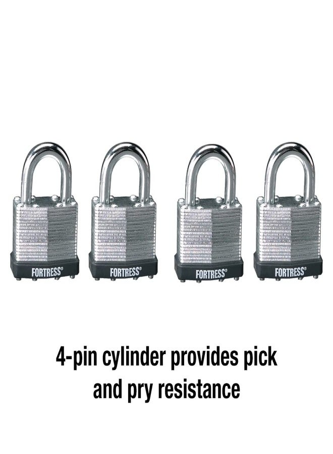 Master Lock 1803Q Fortress Outdoor Padlock with Key, 4 Pack Keyed-Alike - Image 5