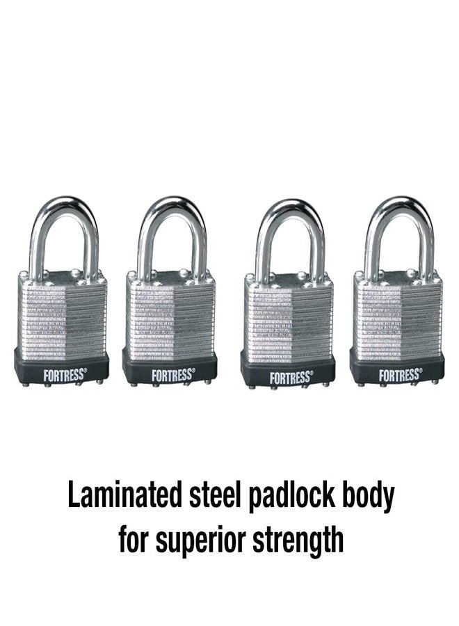 Master Lock 1803Q Fortress Outdoor Padlock with Key, 4 Pack Keyed-Alike - Image 3