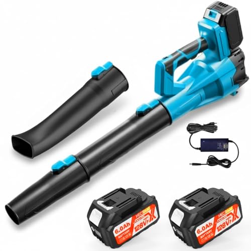 MECRAAF® Brushless Cordless Leaf Blower | 21V 6.0Ah Powerful | RPM: 0-28000 r/min | Powered Handheld Variable-Speed Yard Blower for Lawn Care | Snow Blowing | Dust Cleaning - Image 1