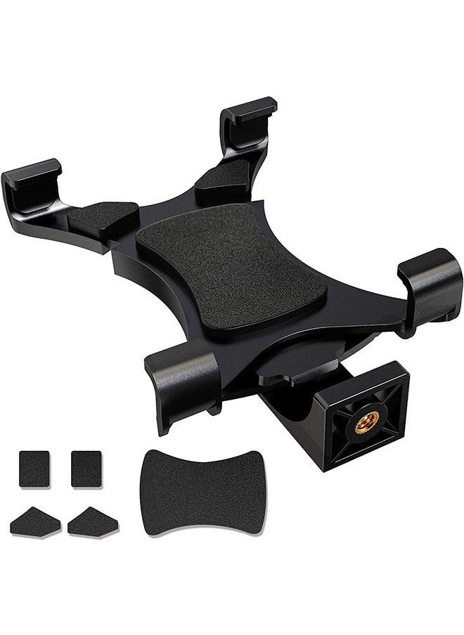 Garlo - iPad Tripod Mount Adapter Universal Tablet Clamp Holder Fits Ipad, Ipad Air, Ipad Mini, Microsoft Surface, Nexus and Most Tablets, Use on Tripod, Monopod, Selfie Stick, Tabletop Tripod Stand Etc. - Image 1